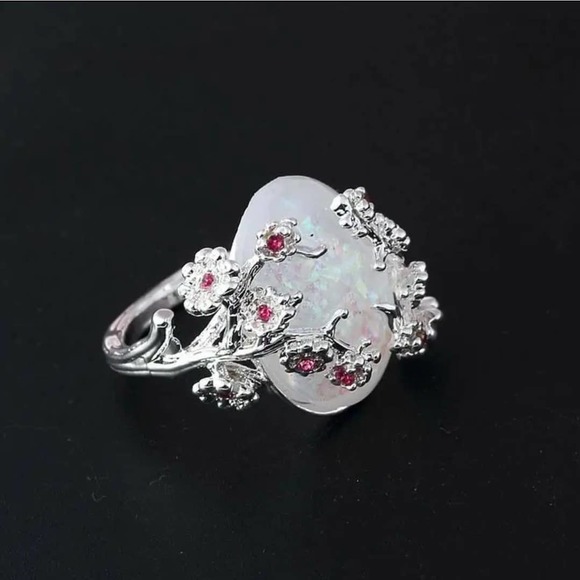 🧚‍♀️ Tree & Stone Faerie Ring ◇ Very Cool Costume Jewelry Ring - Picture 7 of 7